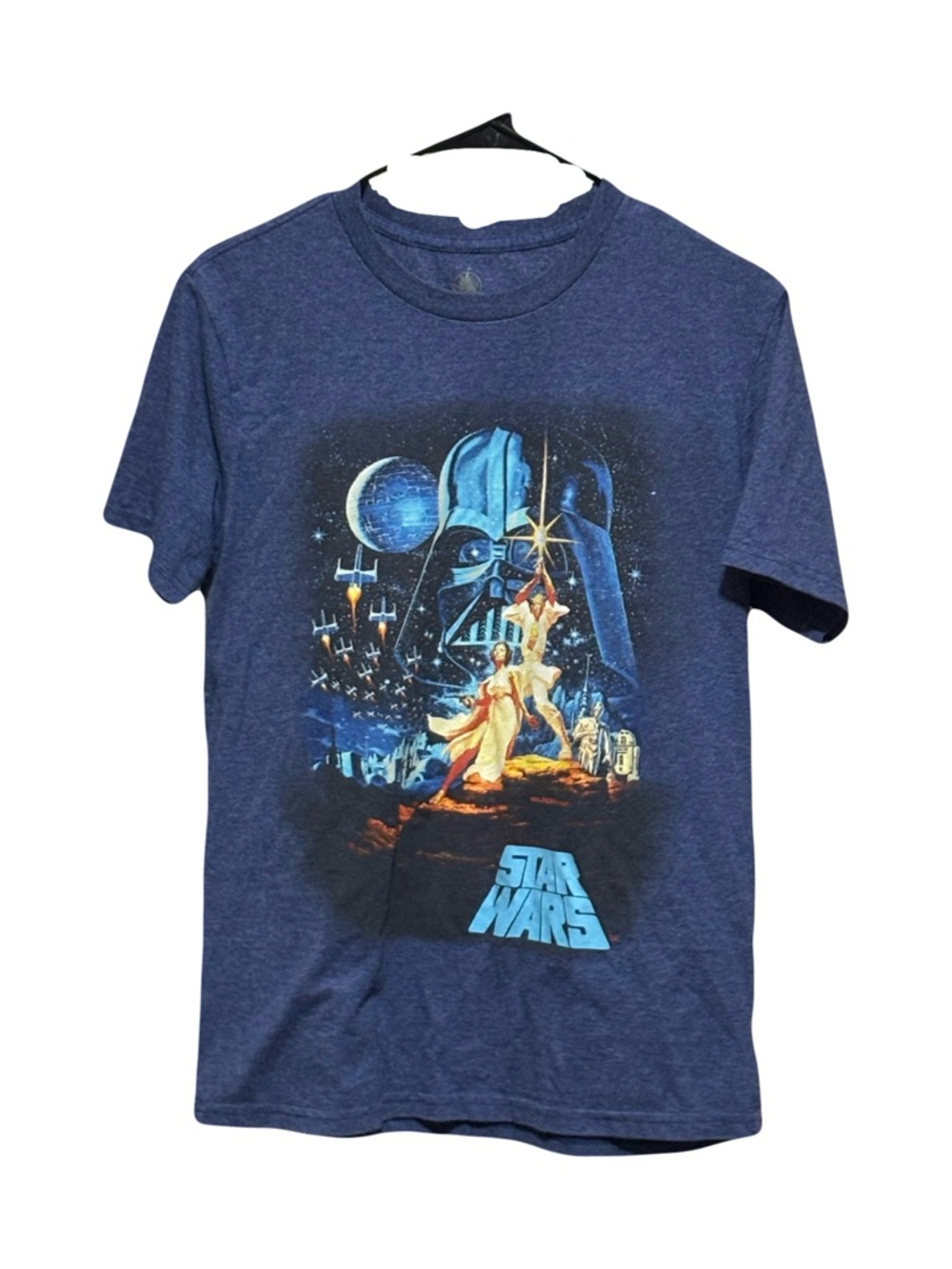 Star Wars Blue and White Logo Apparel Tag